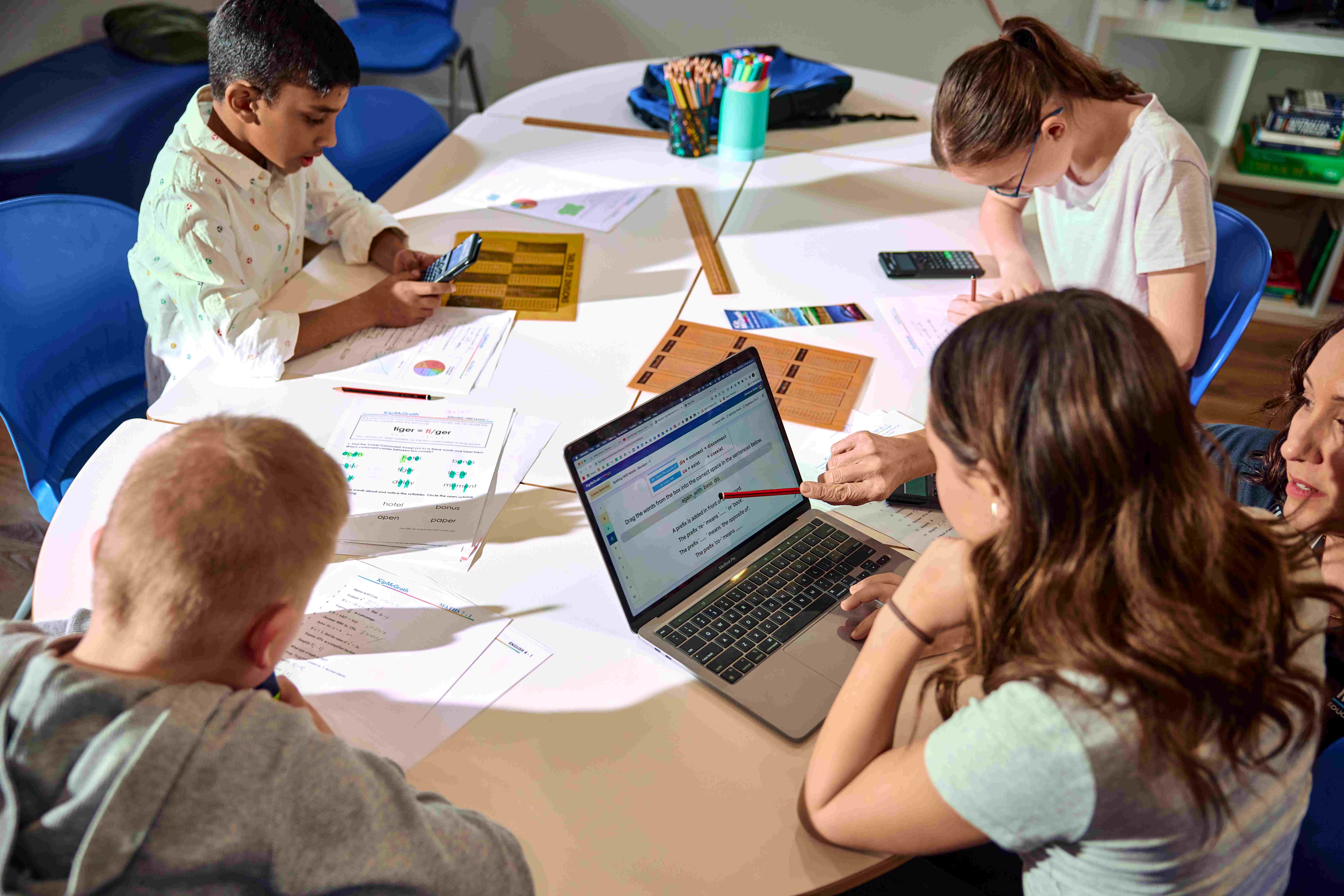 Tutoring session at Kip McGrath